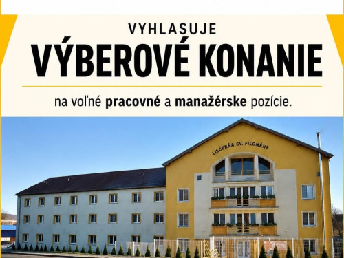 Výberové konanie na voľné pracovné a manažérske pozície